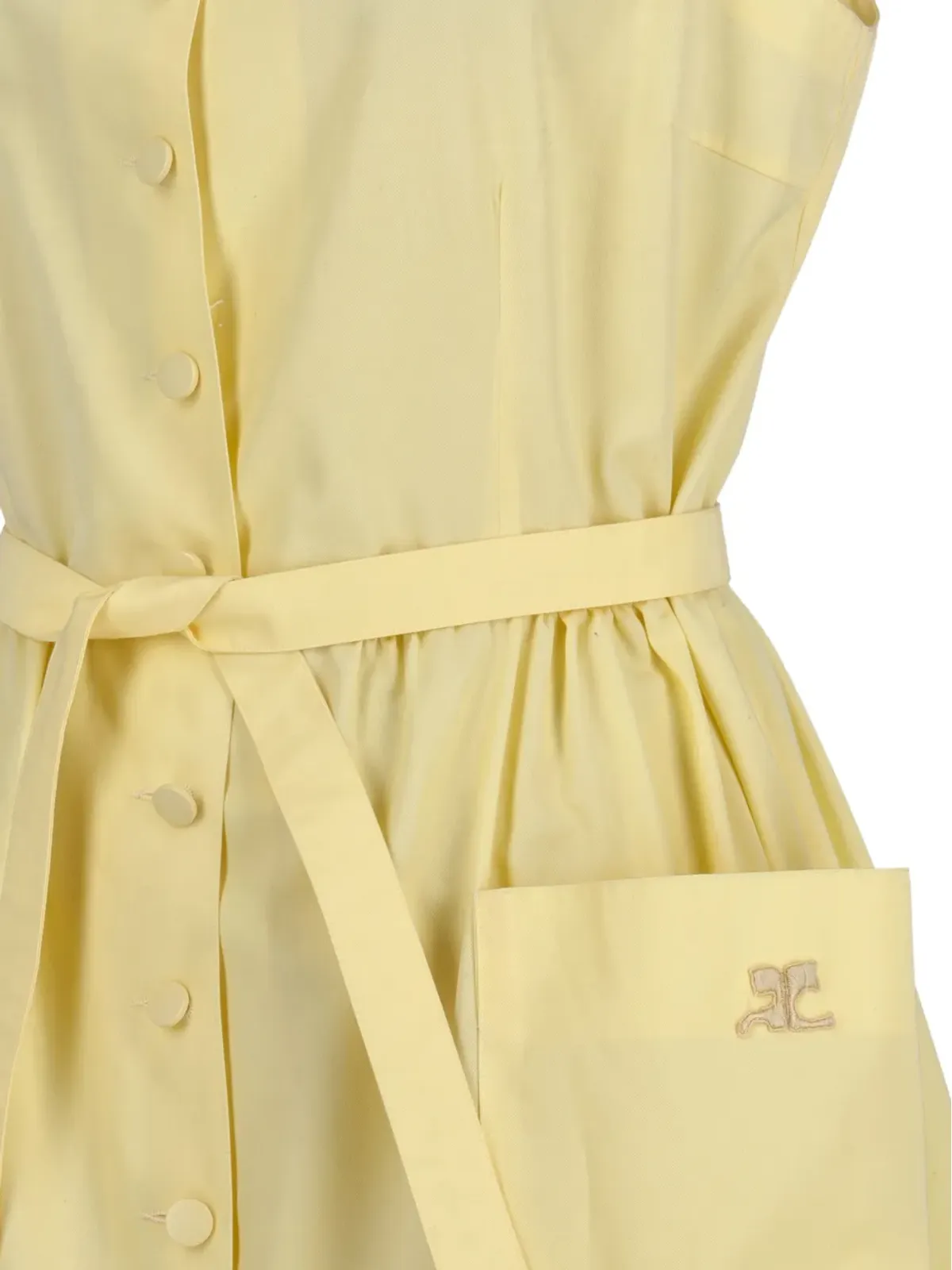 Courrèges Pre-Owned ボタン付きサンドレス - 画像3