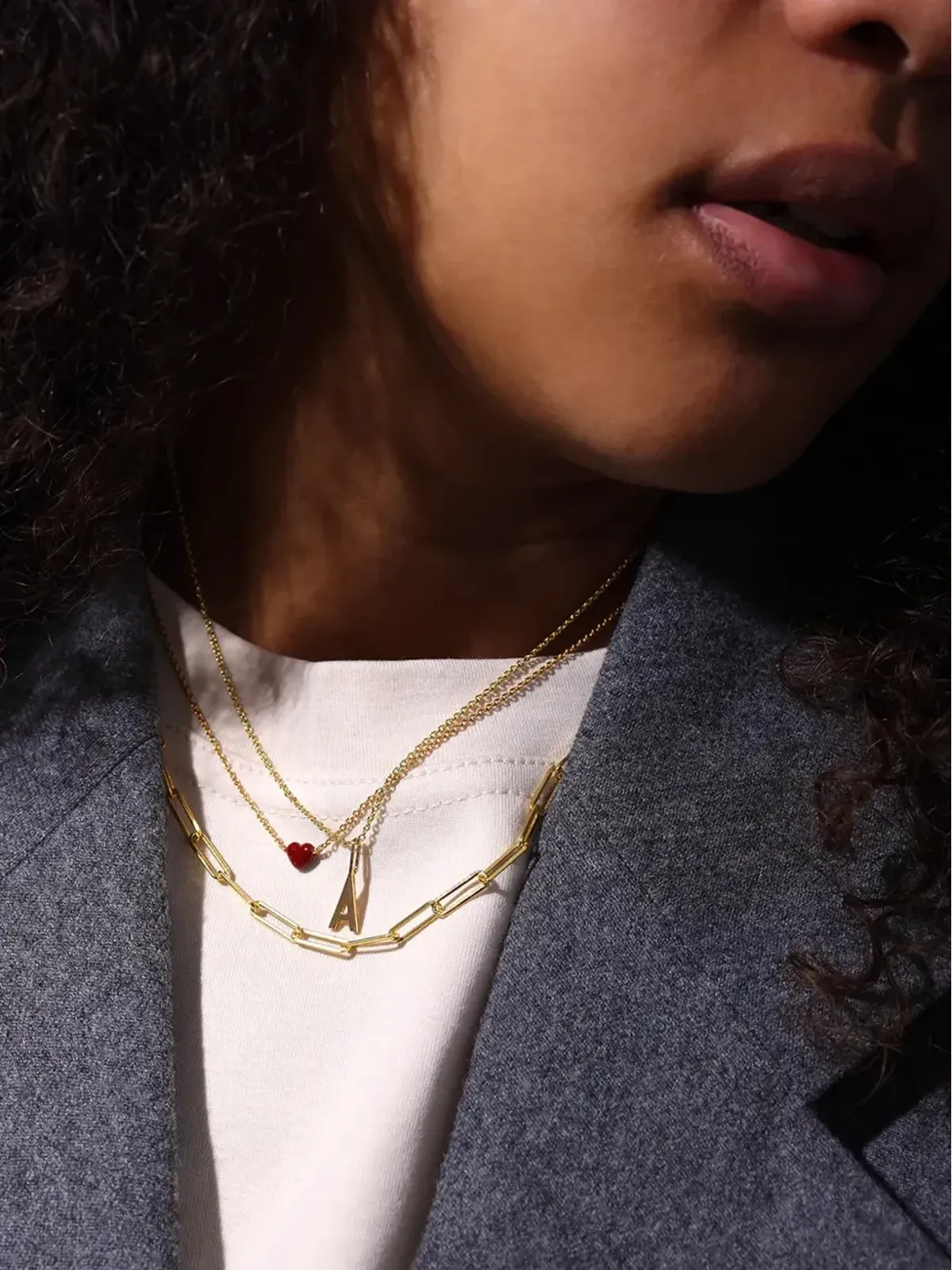 Design letters Little Big Love ネックレス - Gold - 画像5