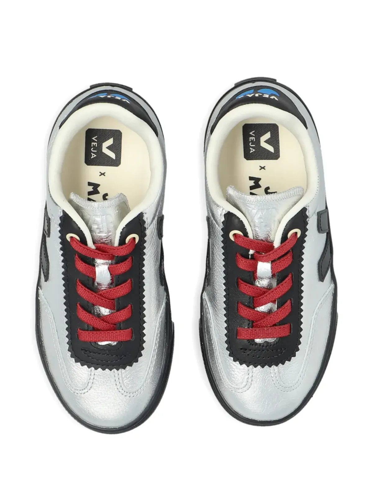 VEJA Kids x Jelly Mallow Small Volley sneakers - Silver - 画像4