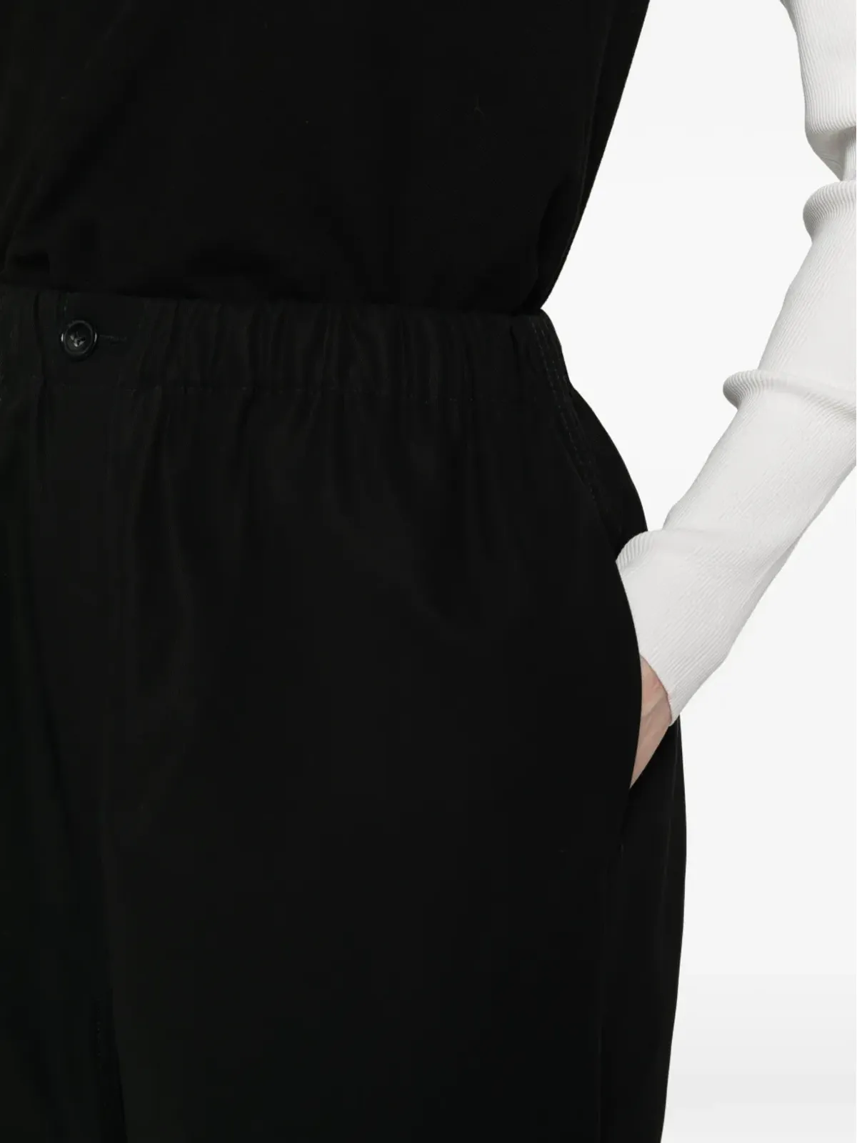 Sofie D'hoore エラスティックウェストバンドパンツ - Black - 画像5