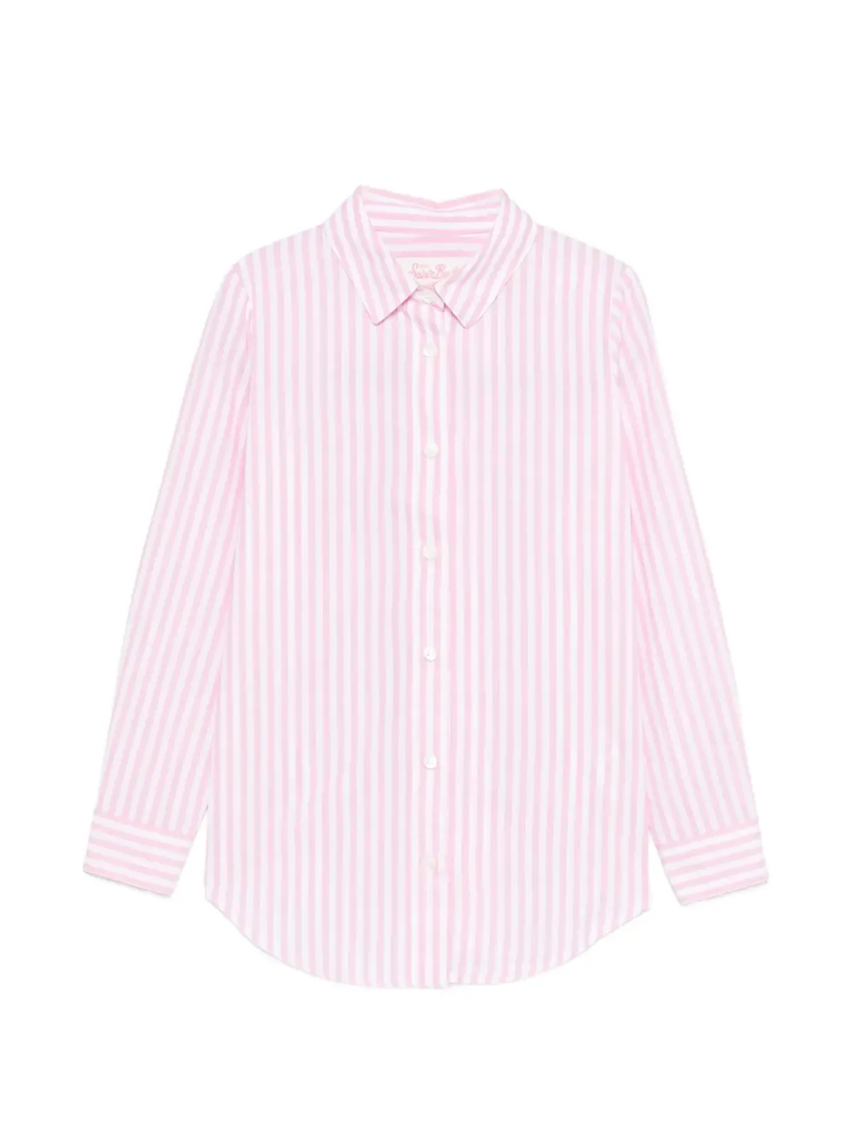 MC2 Saint Barth Kids ミニ ブリジット ストライプ シャツドレス - ピンク - 画像1