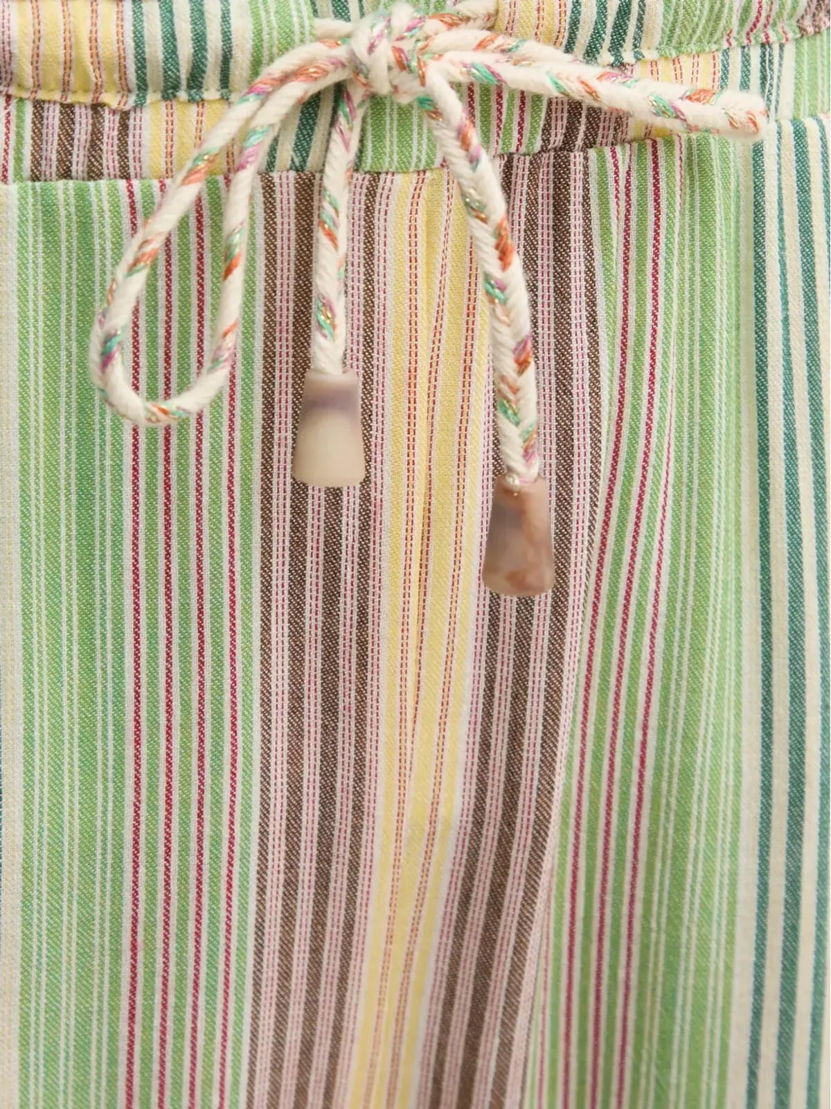 La Petite Française Petrus striped drawstring trousers - Green - 画像4