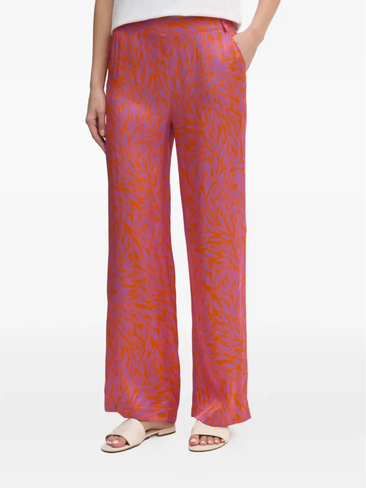 La Petite Française Pavina printed trousers - Orange - 画像3