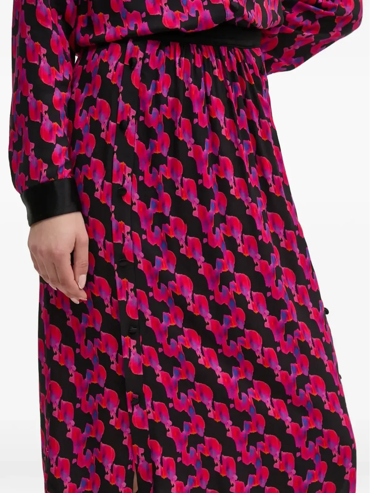 La Petite Française Jovial printed midi skirt - 画像2