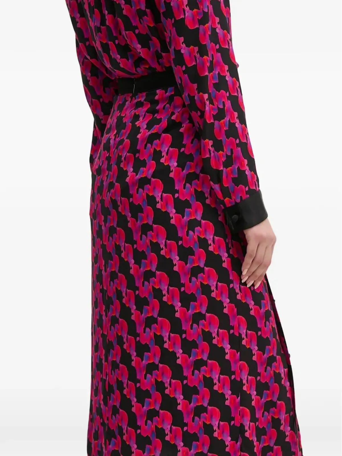 La Petite Française Jovial printed midi skirt - 画像3