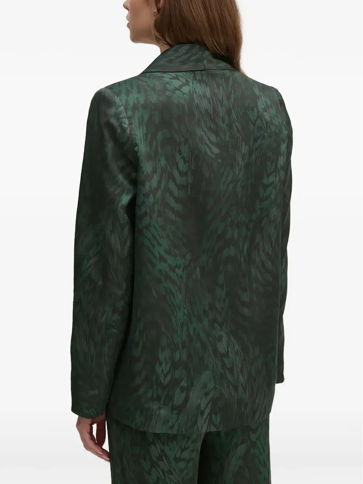 La Petite Française Vaporeuse printed blazer - Green - 画像3