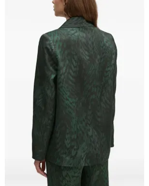 La Petite Française Vaporeuse printed blazer - Green - サムネイル3