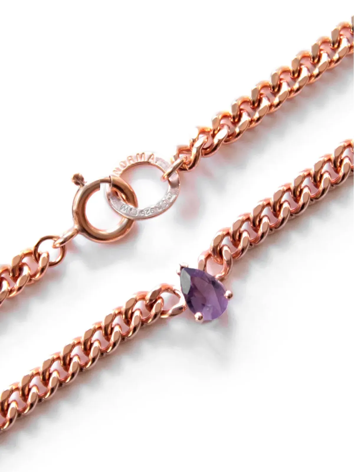 NORMA JEWELLERY アメジスト ペアカット ネックレス - 画像3