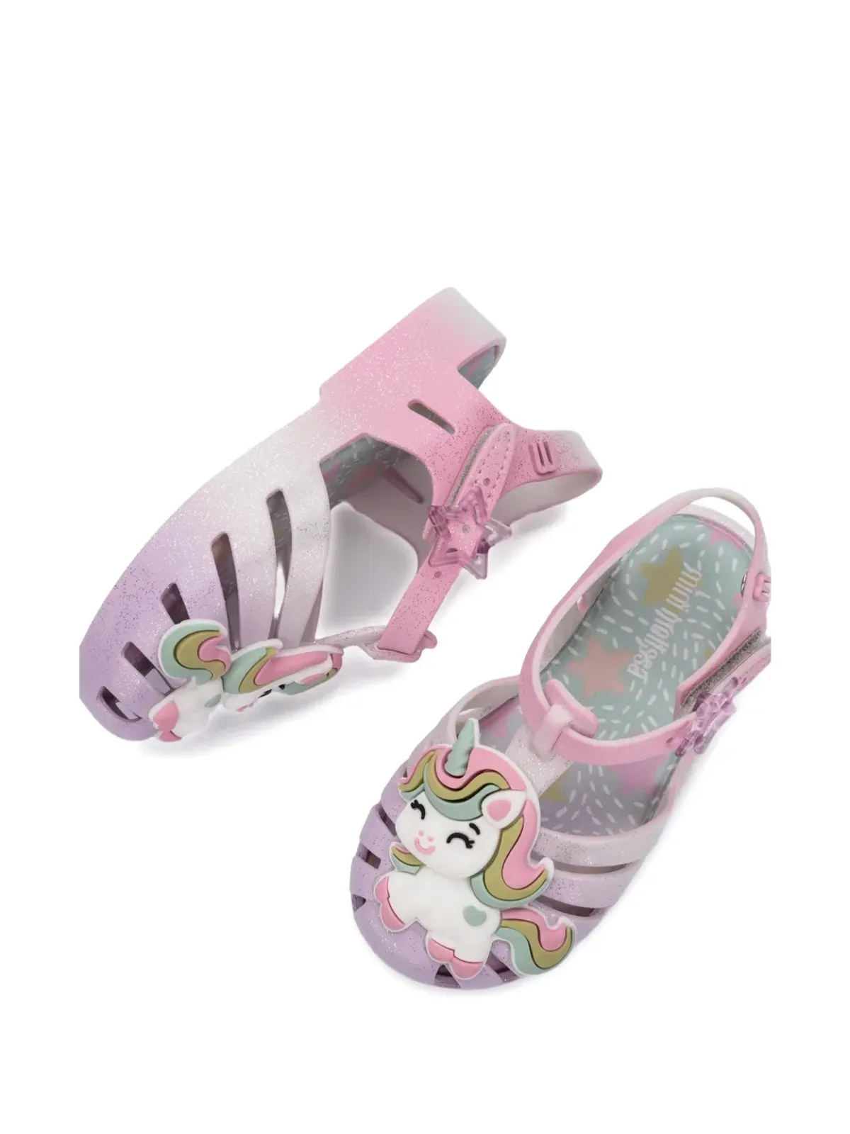 Mini Melissa ユニコーンアップリケサンダル - 画像2