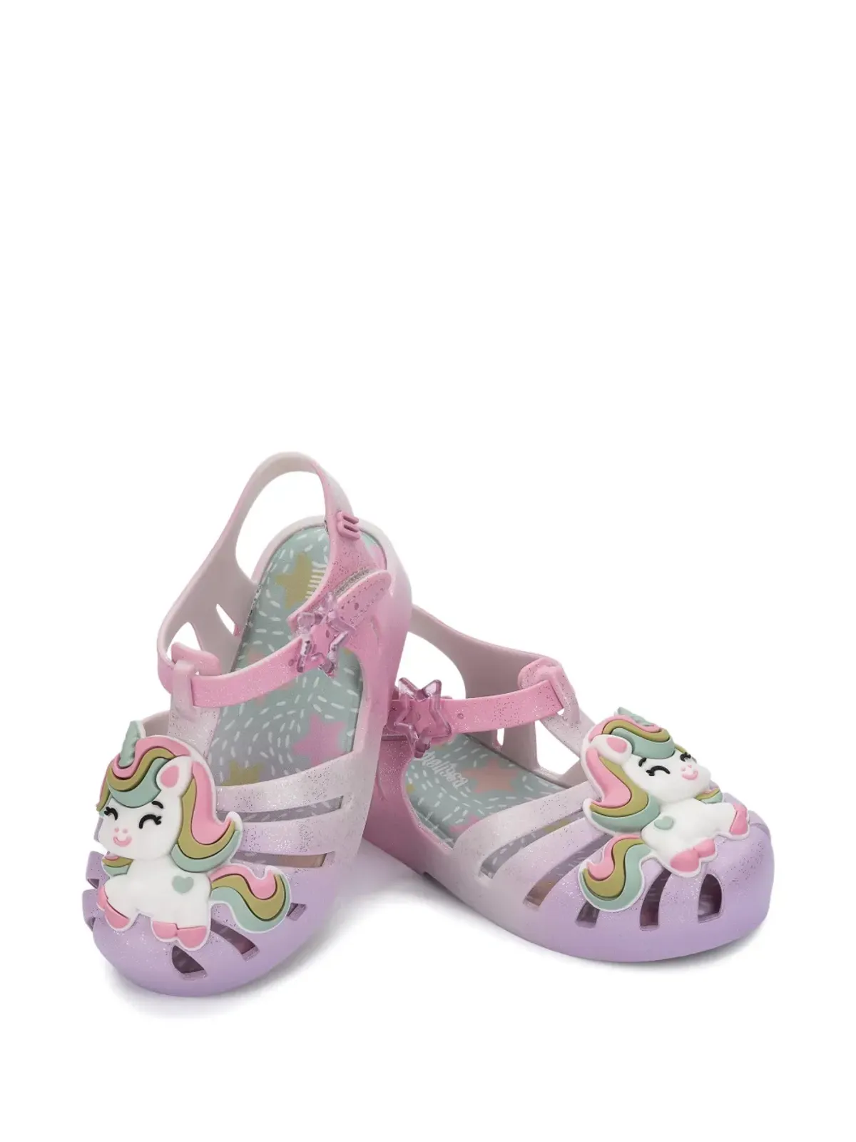 Mini Melissa ユニコーンアップリケサンダル - 画像3