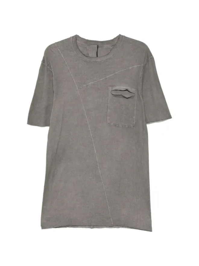 Masnada Masnada チェストポケット付き半袖Tシャツ（グレー）の商品画像
