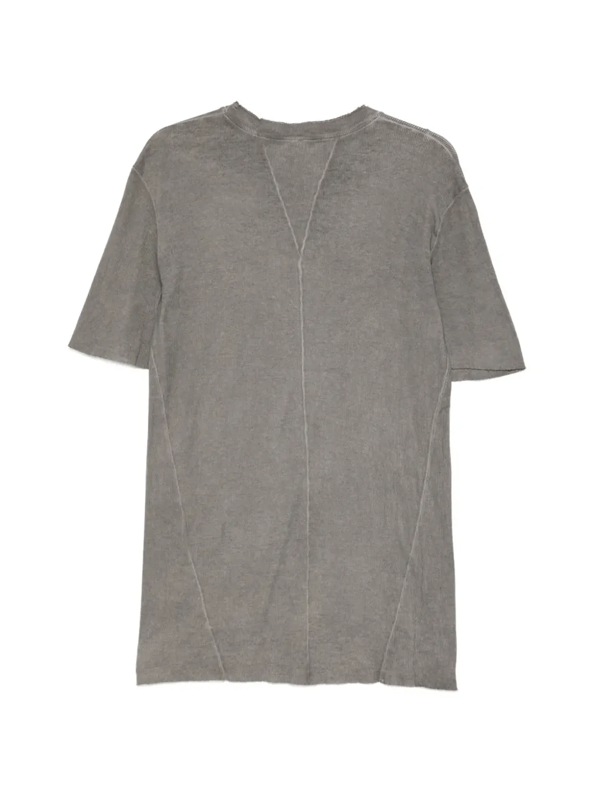 Masnada チェストポケット付き半袖Tシャツ（グレー） - 画像2
