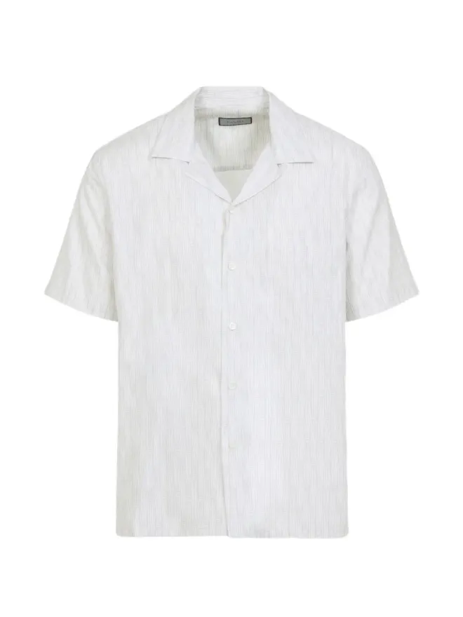 Canali Canali ストライプ柄ショートスリーブシャツの商品画像