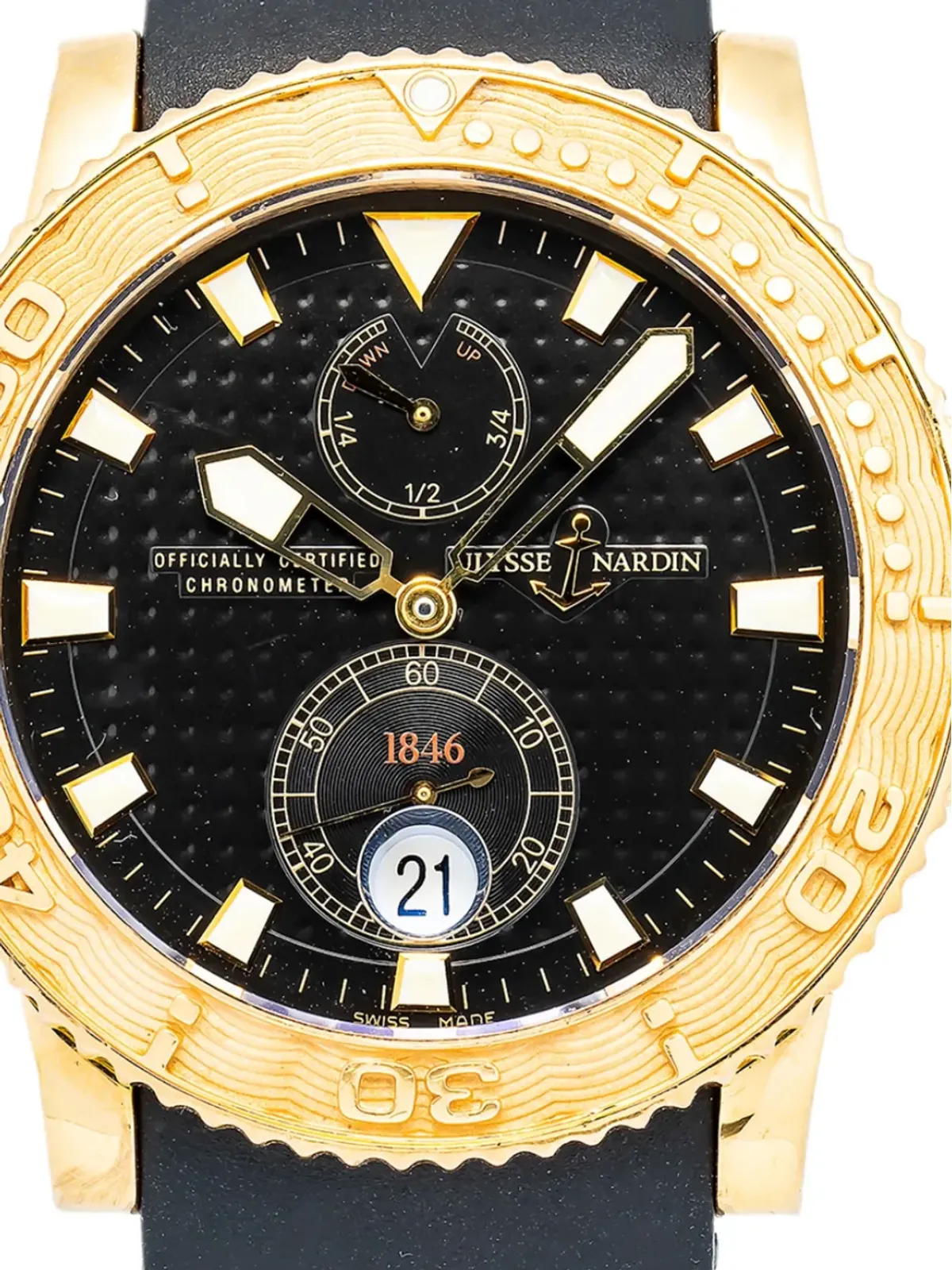 Ulysse Nardin マキシ・マリン ダイバー Havana ウォッチ - ブラック - 画像2