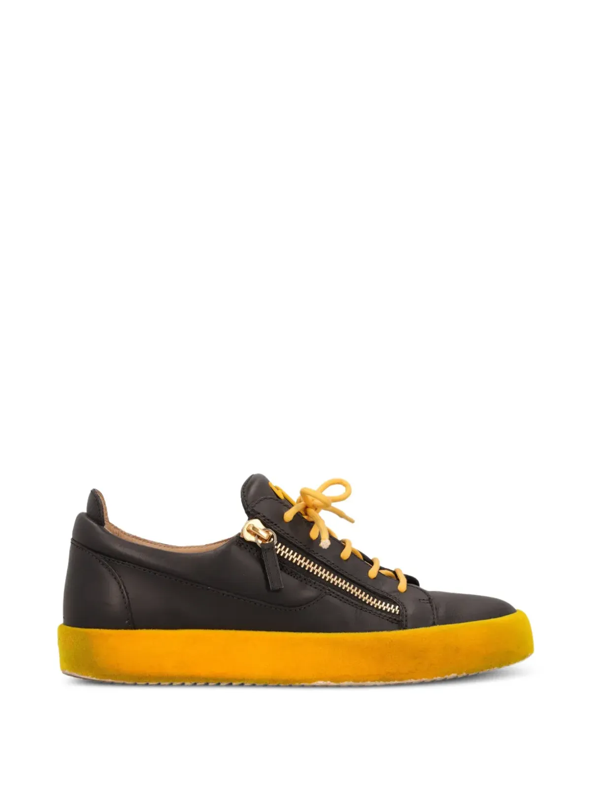 Giuseppe Zanotti Vintage ジップレザー スニーカー - 画像1