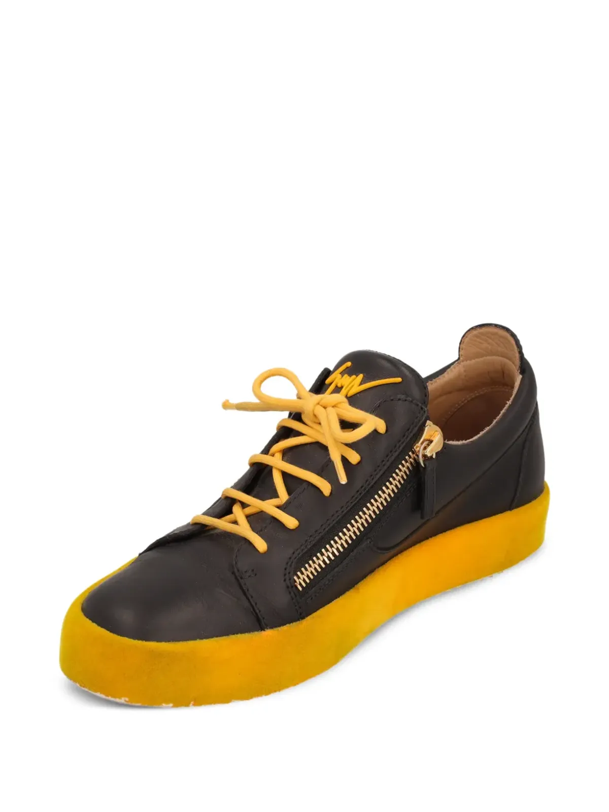 Giuseppe Zanotti Vintage ジップレザー スニーカー - 画像2