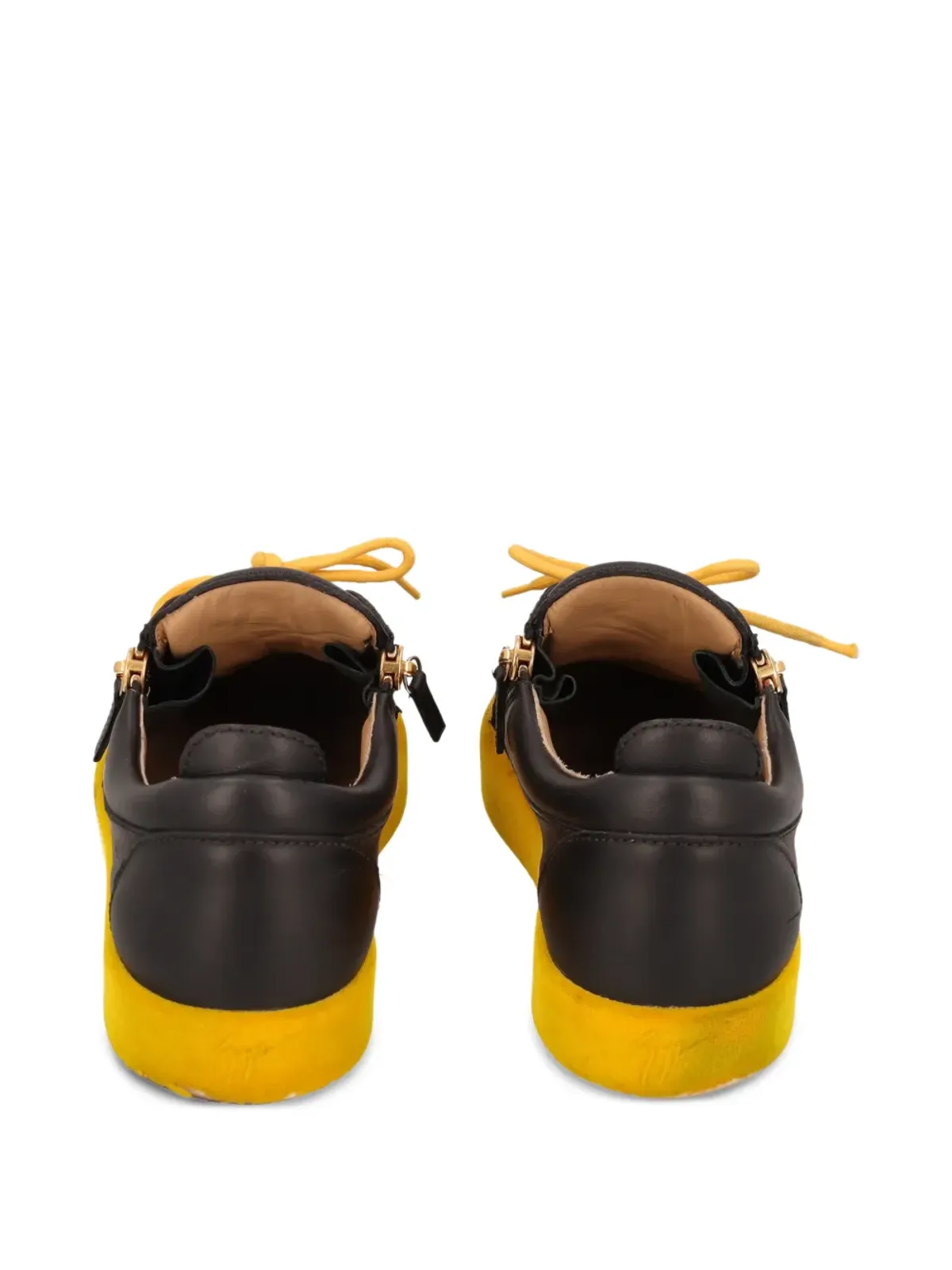 Giuseppe Zanotti Vintage ジップレザー スニーカー - 画像3