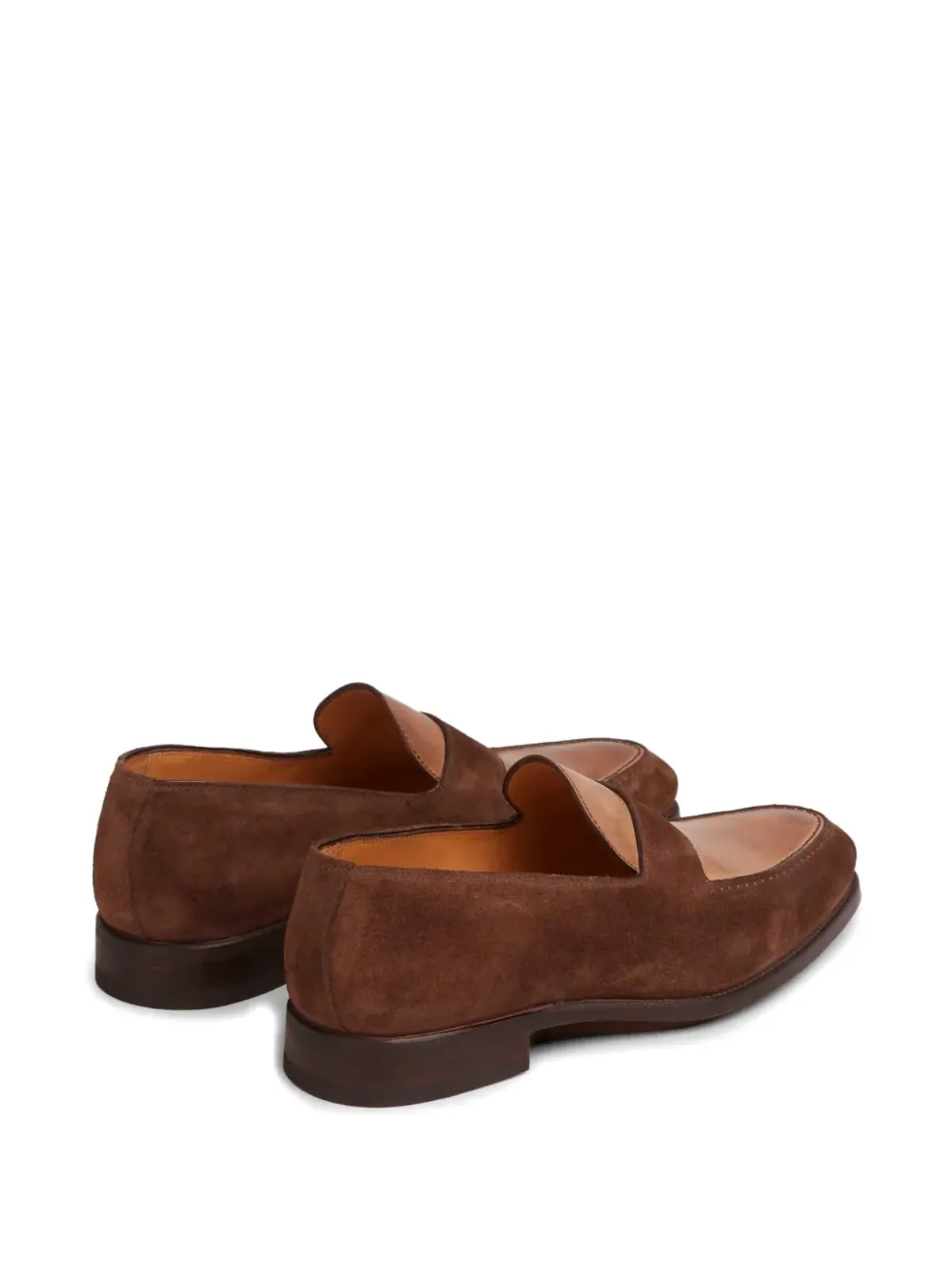 Bontoni パネルドレザー ローファー ブラウン - 画像3