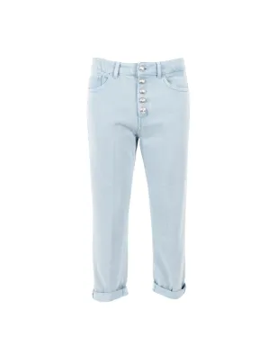 DONDUP KIDS ボタン付きクロップドジーンズ - サムネイル1