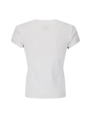 Maison Kitsuné コントラストリブTシャツ - グレー - サムネイル2
