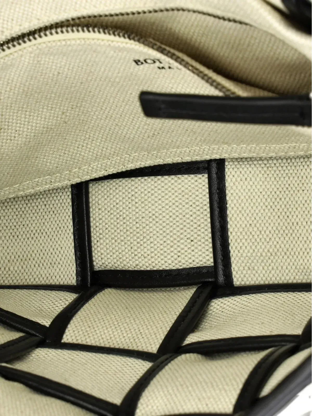 Bottega Veneta Pre-Owned カセット クロスボディバッグ パディッド Maxi Intrecciato キャンバス×レザーショルダーバッグ - Neutrals - 画像5