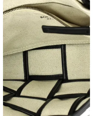 Bottega Veneta Pre-Owned カセット クロスボディバッグ パディッド Maxi Intrecciato キャンバス×レザーショルダーバッグ - Neutrals - サムネイル5