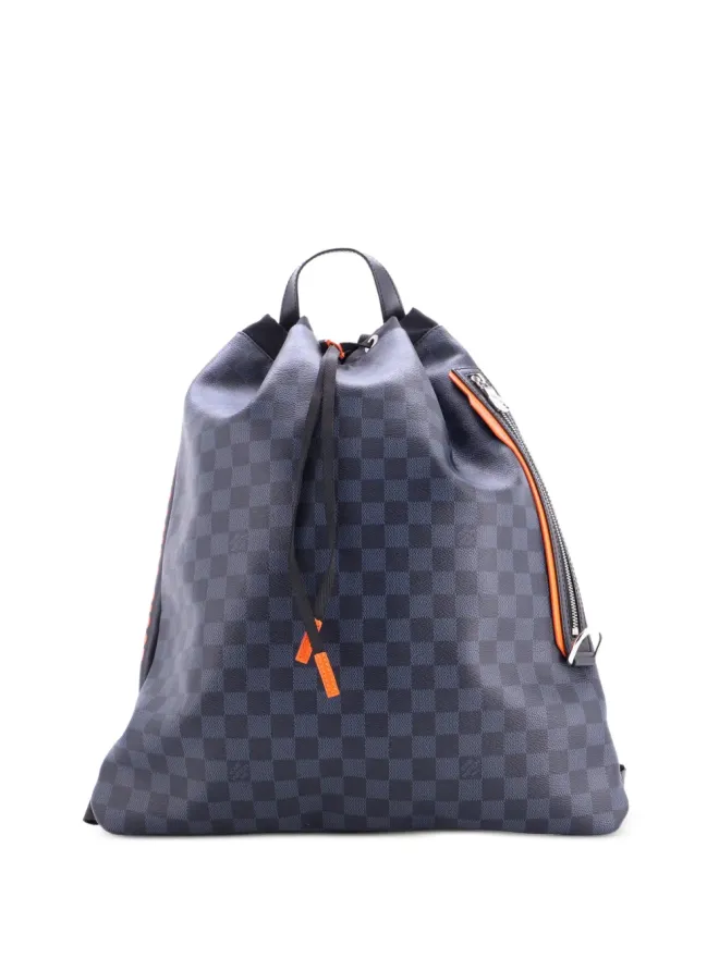 Louis Vuitton Pre-Owned Louis Vuitton Vintage Drawstring Limited Edition Damier Cobalt Race Backpackの商品画像