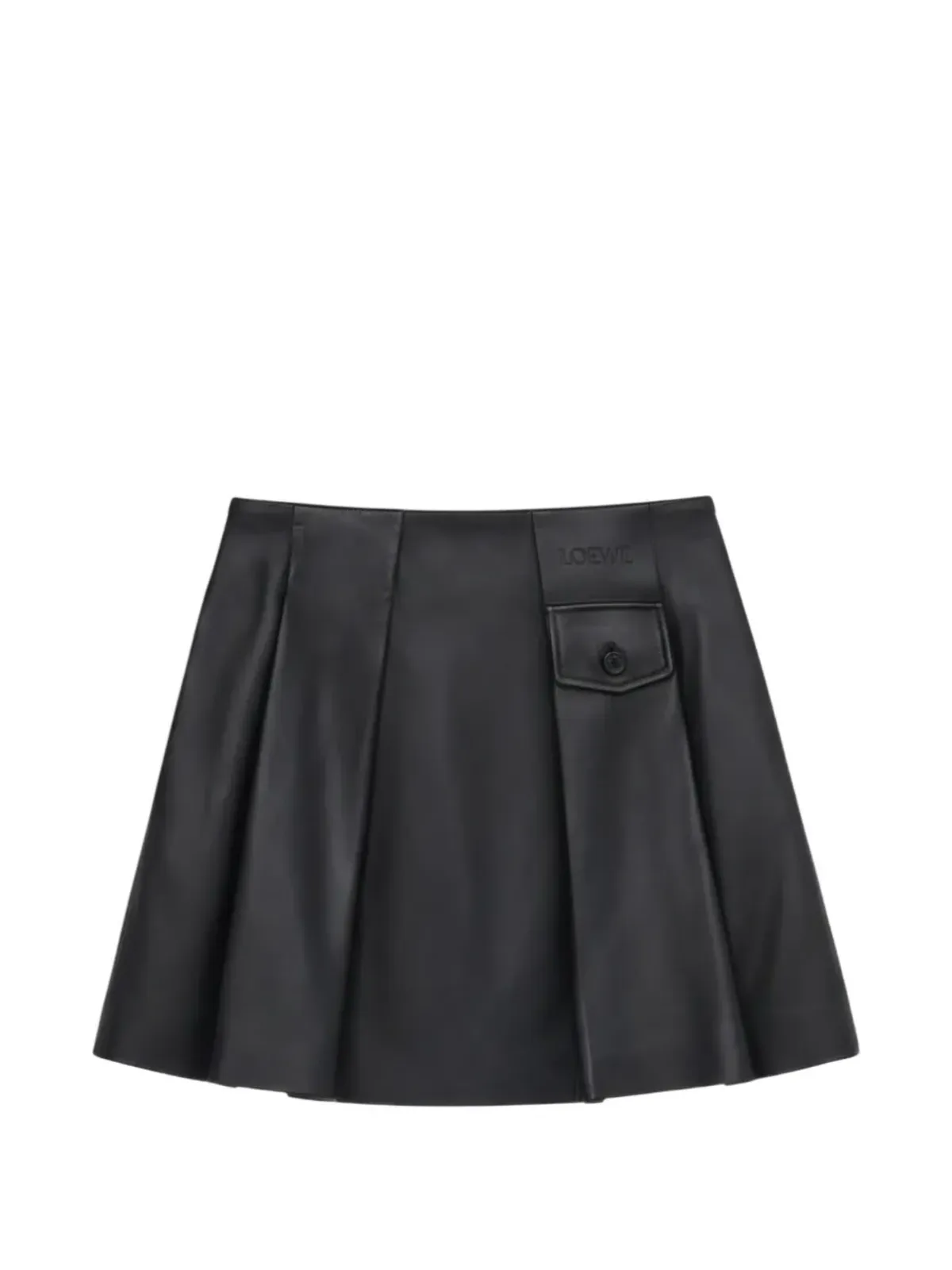 LOEWE ポケット付きプリーツミニスカート - 画像1