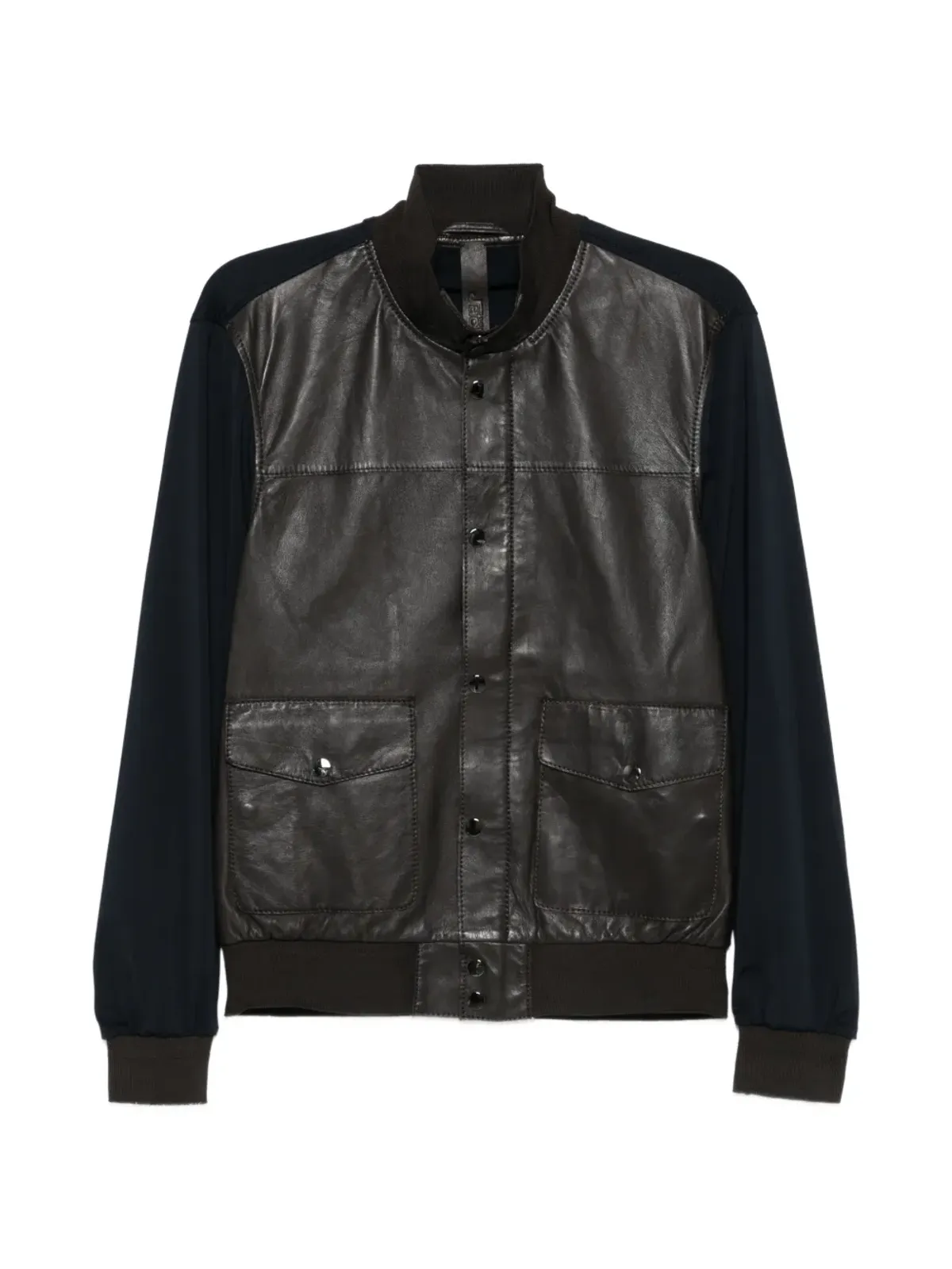 THE JACK LEATHERS brown leather jacket - 画像1