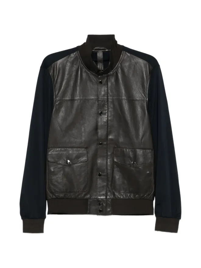 THE JACK LEATHERS THE JACK LEATHERS brown leather jacketの商品画像