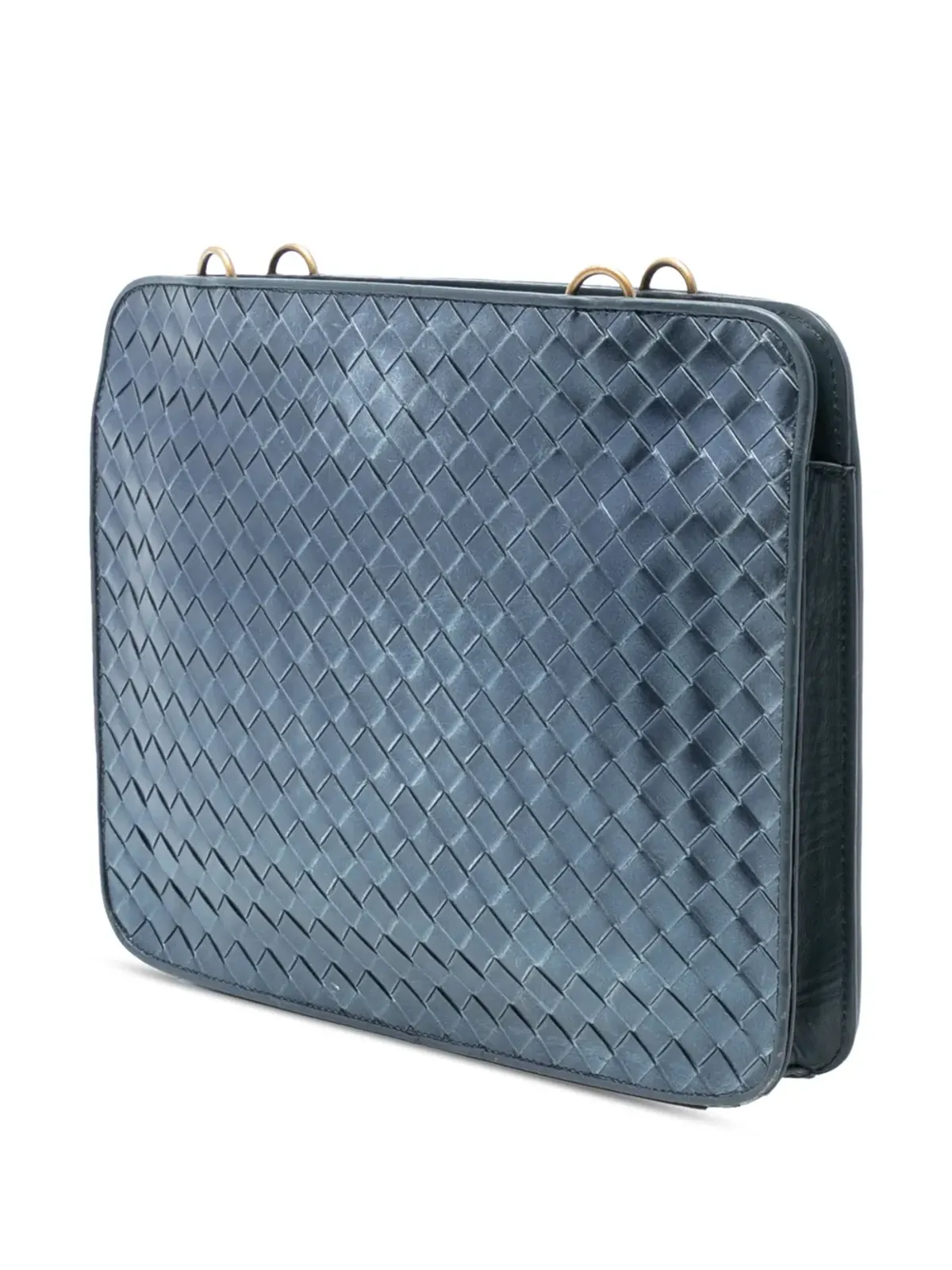 Bottega Veneta ビンテージ 2007 ナッパ イントレッチァート ショルダーバッグ - ブルー - 画像3