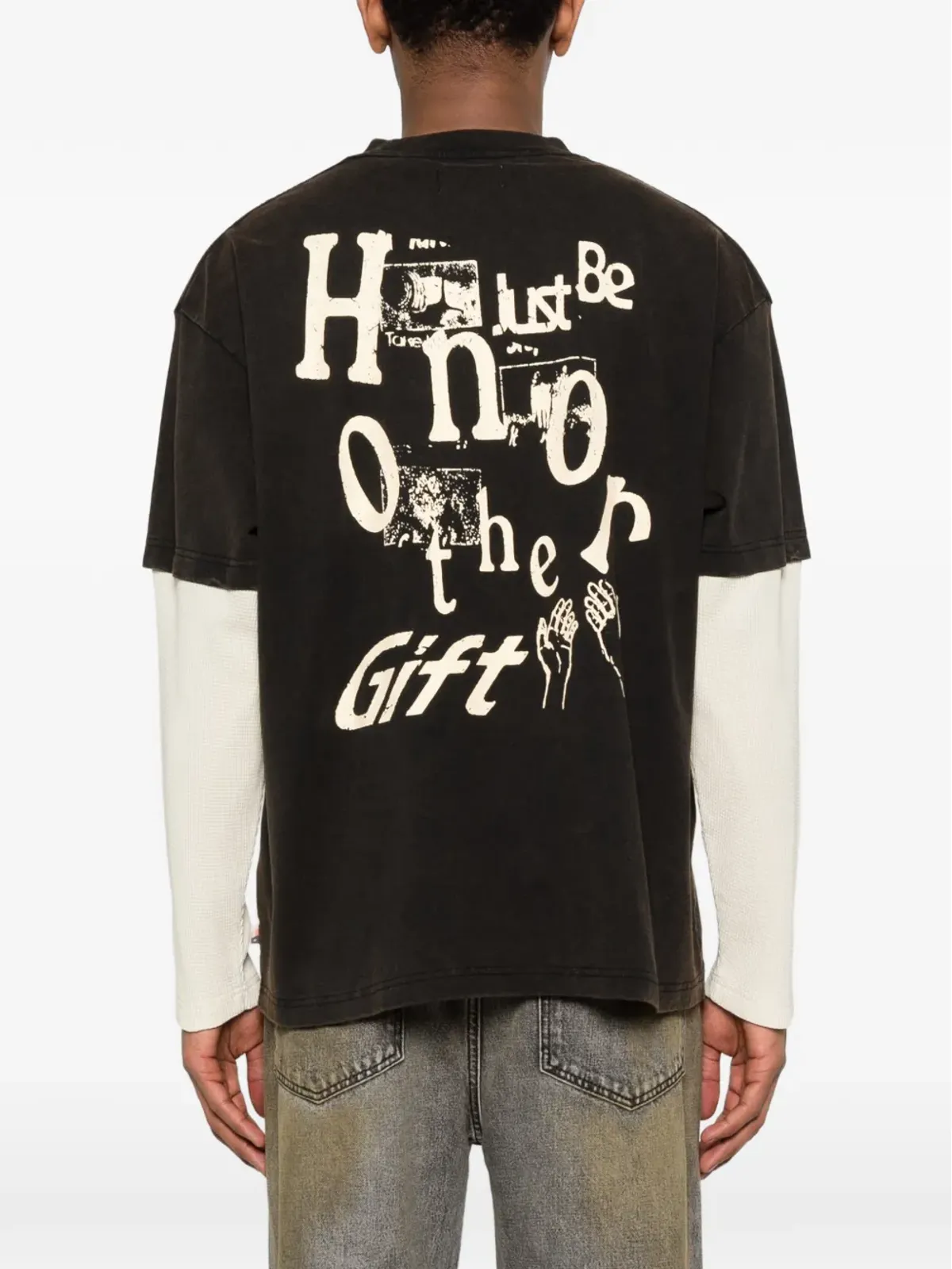 Honor The Gift ロゴプリントTシャツ - 画像4