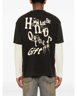 Honor The Gift ロゴプリントTシャツ - サムネイル4