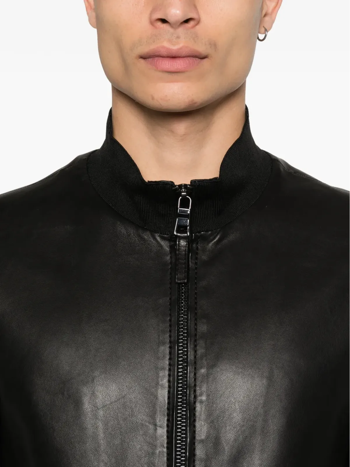 THE JACK LEATHERS ジップアップボンバーレザージャケット - 画像5