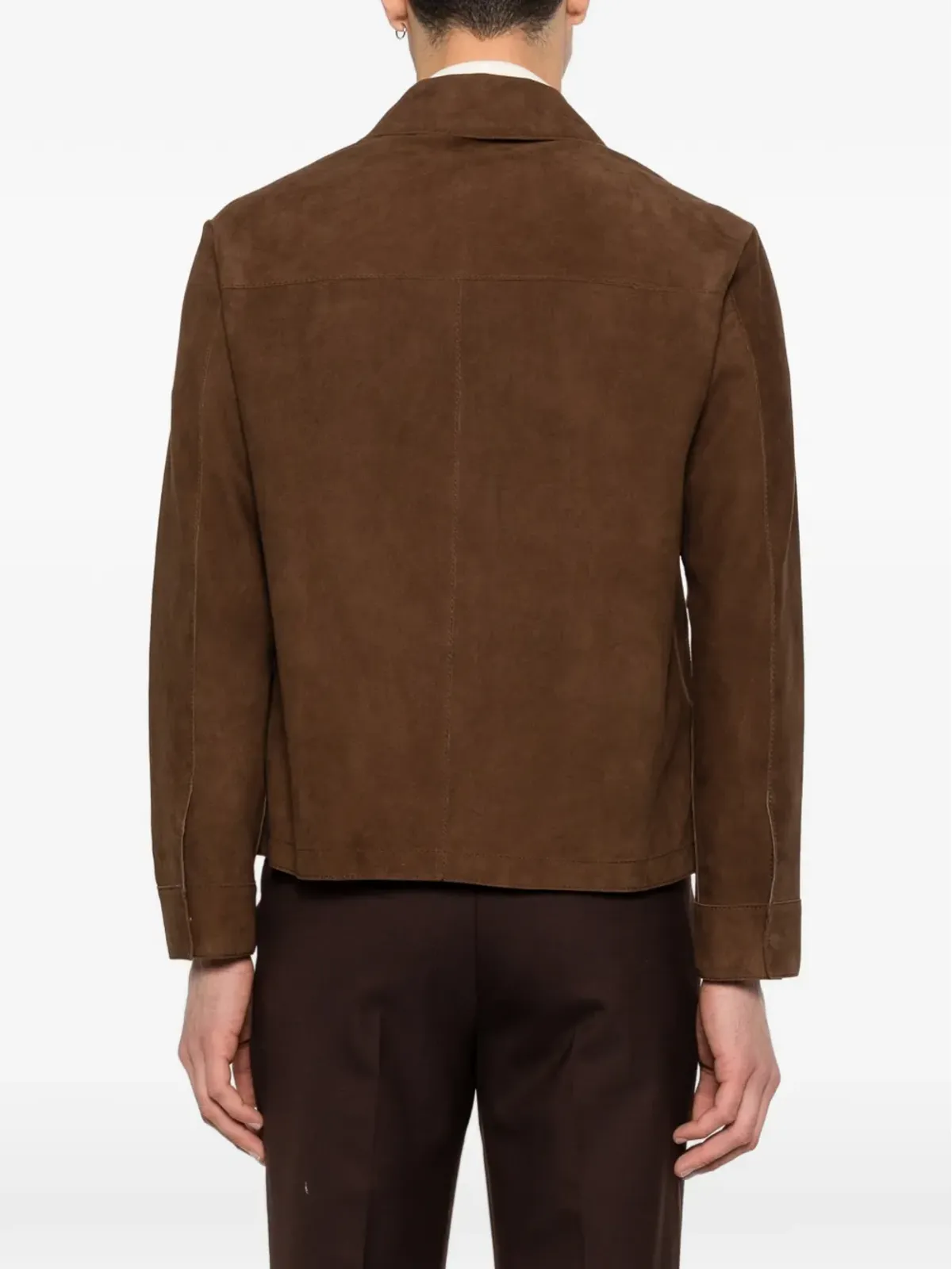 THE JACK LEATHERS ジップアップ レザージャケット - Brown - 画像4