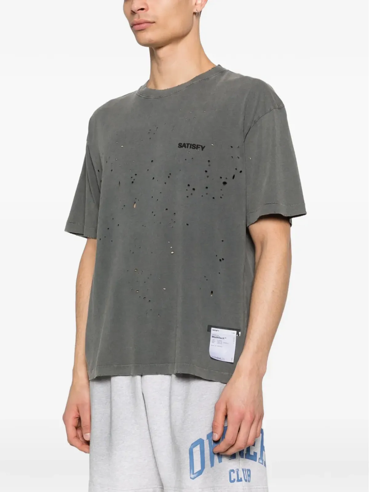 Satisfy 半袖Tシャツ グレー - 画像3