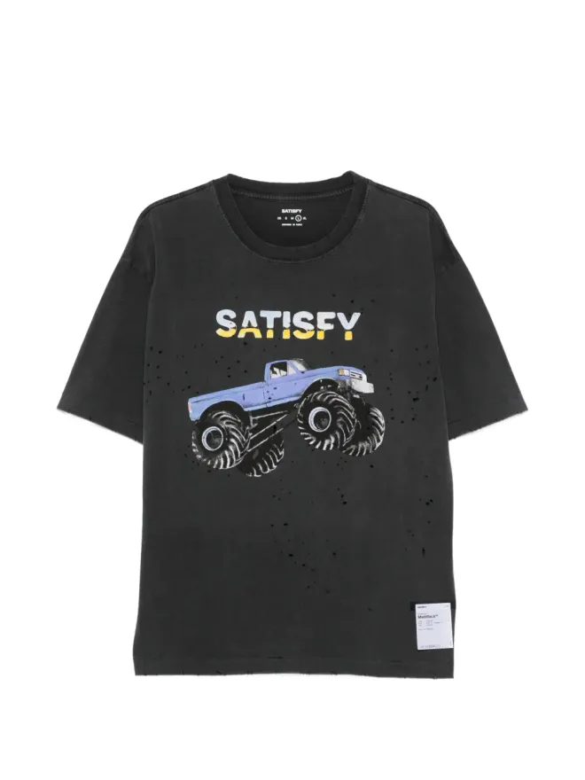 Satisfy Satisfy グラフィックプリントTシャツ（グレー）の商品画像