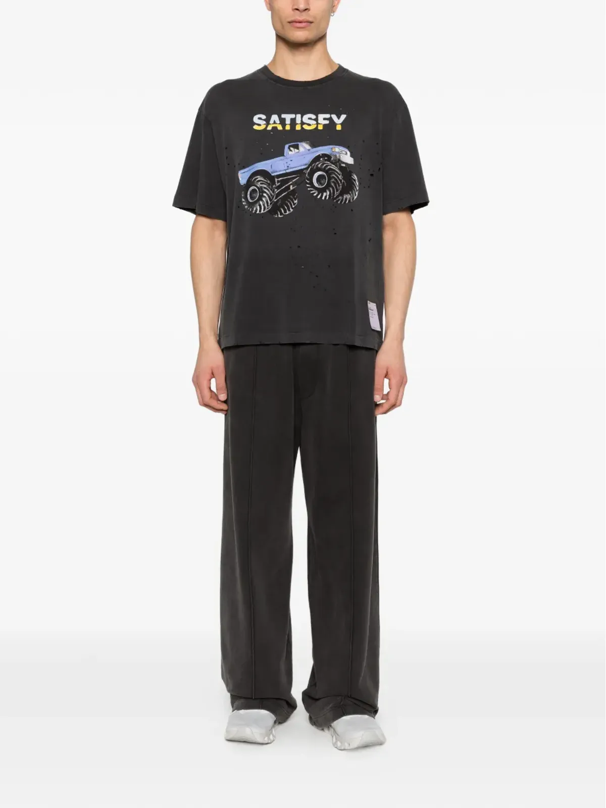 Satisfy グラフィックプリントTシャツ（グレー） - 画像2