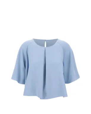 kaos プリーツ入りクロップドブラウス - サムネイル1