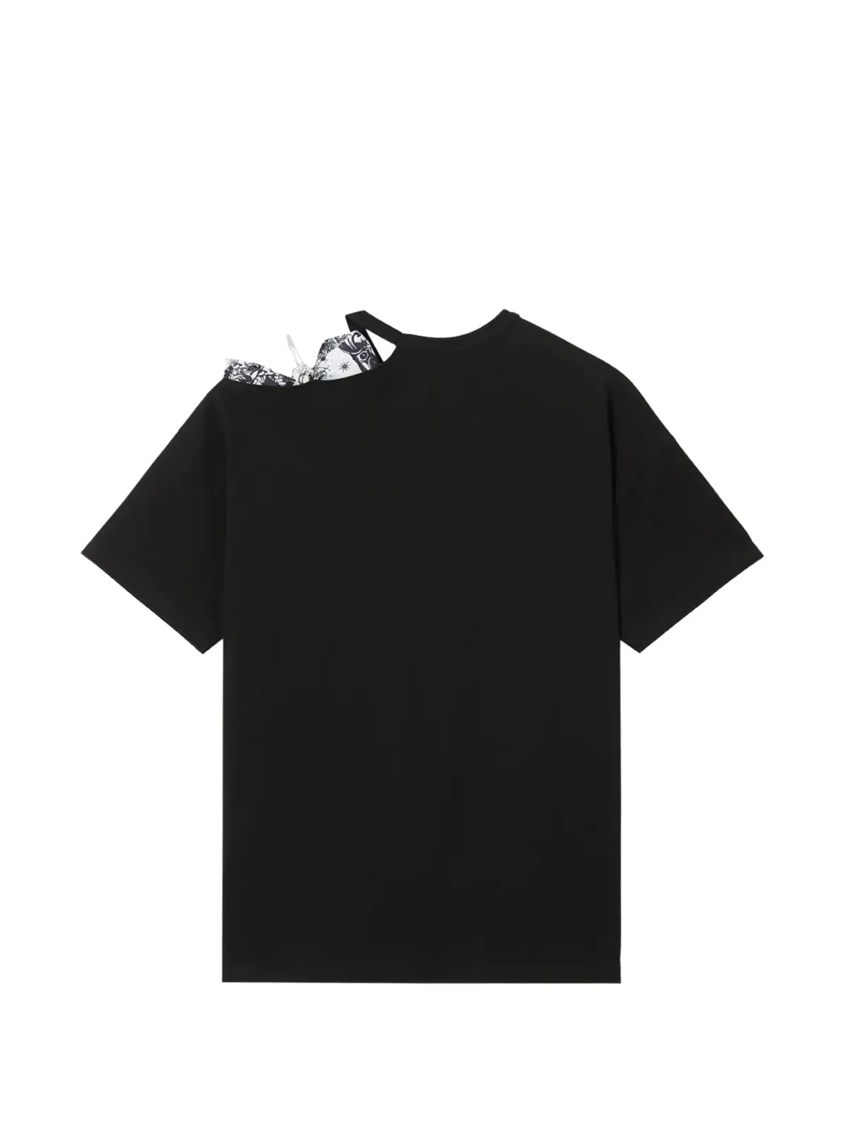 Musium Div. ボウプリント・カットアウトTシャツ - 画像2