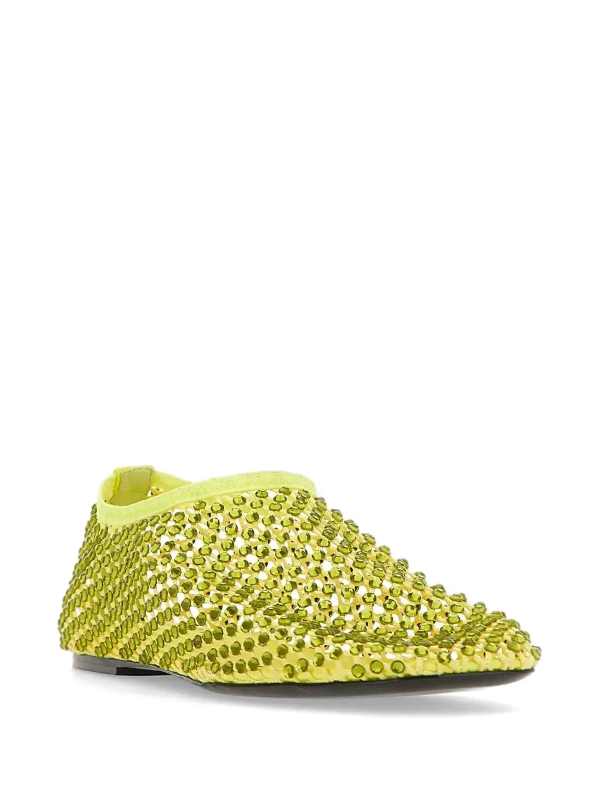 Strategia Shoes Bijoux R11 ラインストーン装飾バレエフラットシューズ - グリーン - 画像2