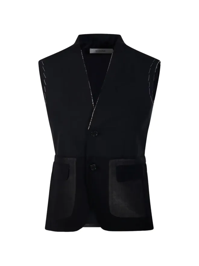 RE CODE RE CODE ボタンフラップポケット ベストの商品画像