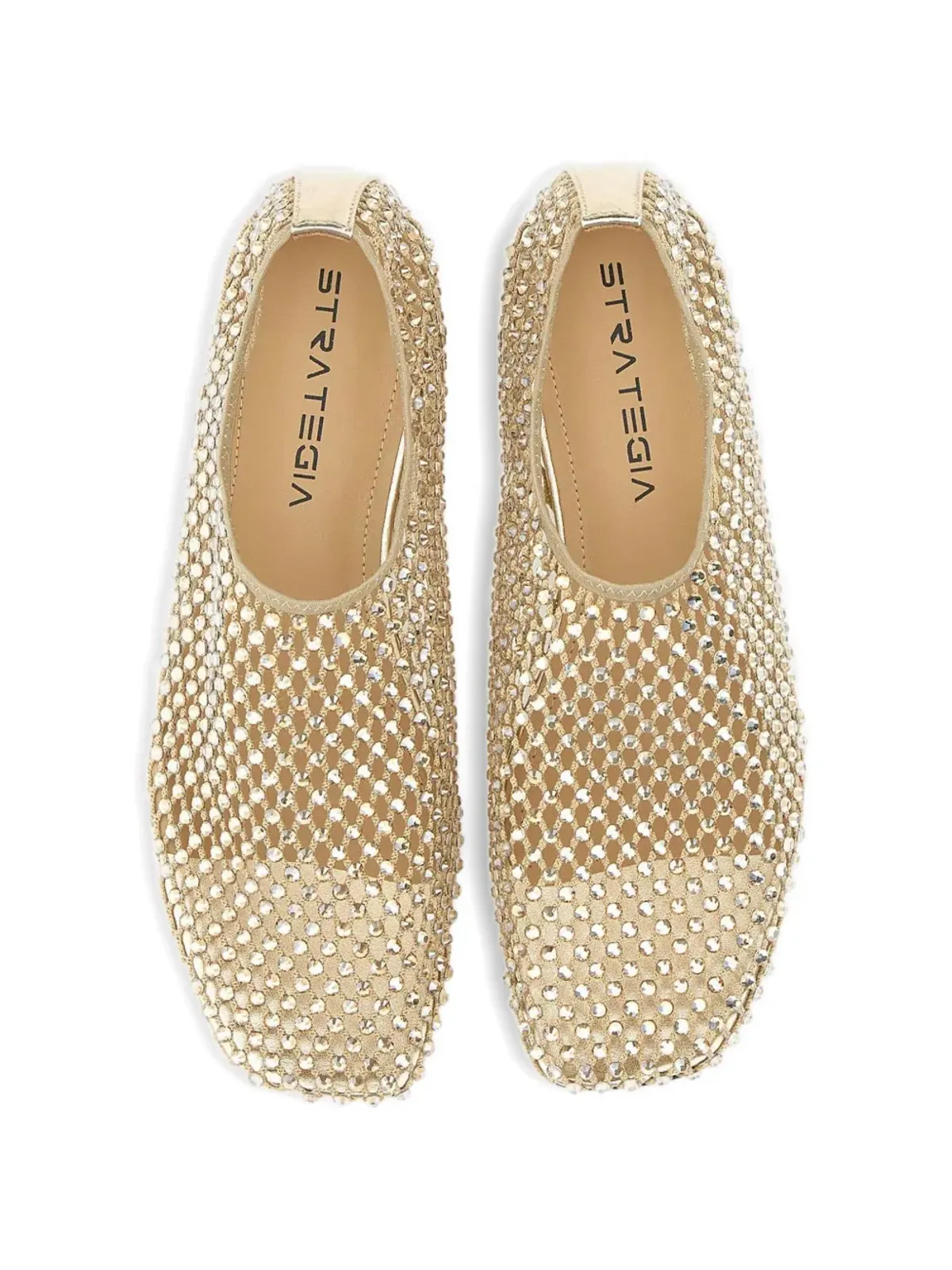 strategia shoes Bijoux rhinestone バレエフラット - 画像4