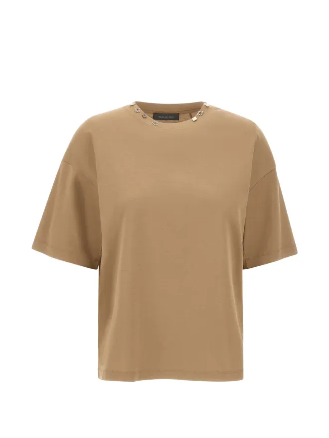ELENA MIRO` ELENA MIRO` チャームディテール Tシャツの商品画像