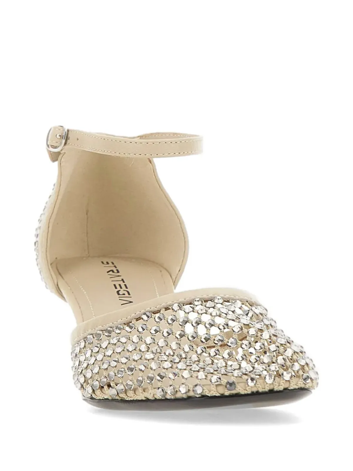 strategia shoes ストラス付きアンクルストラップパンプス - 画像5