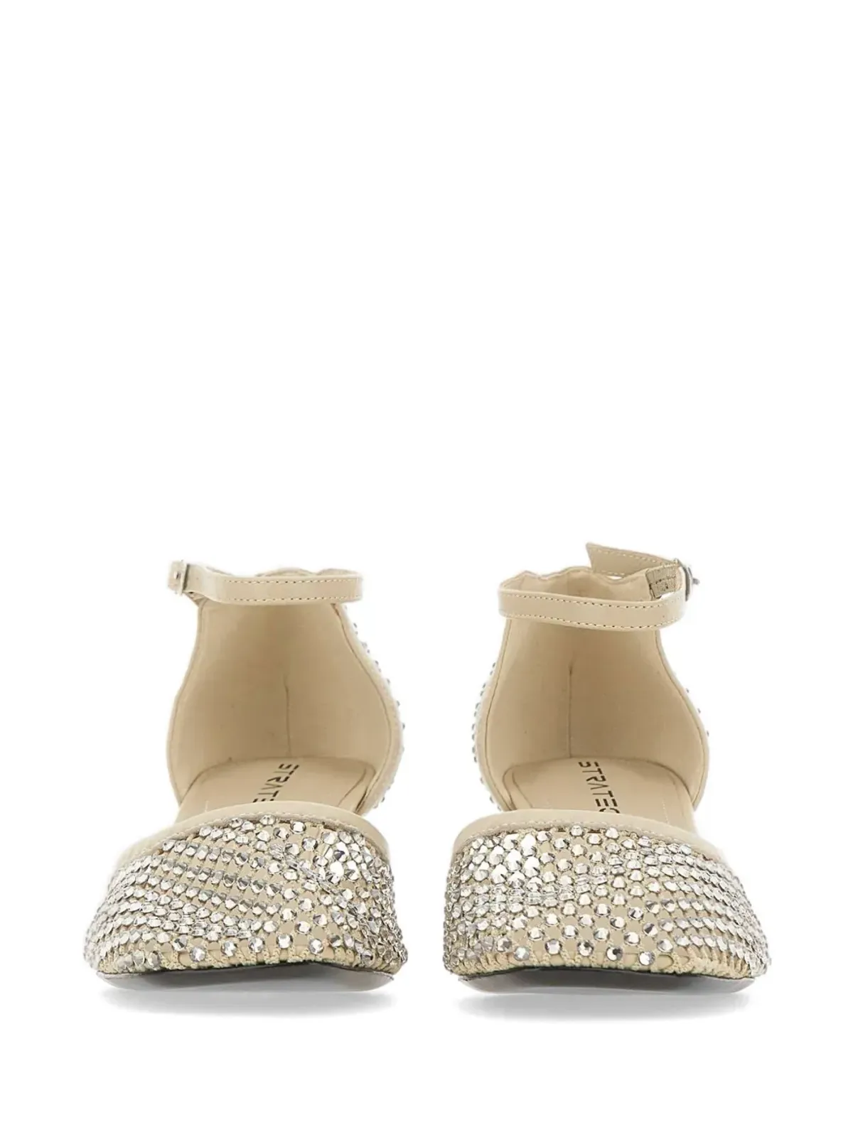 strategia shoes ストラス付きアンクルストラップパンプス - 画像3