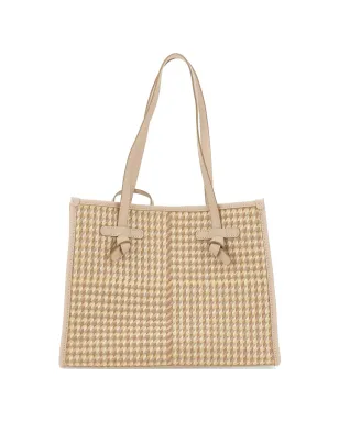 MARCELLA CLUB Miss Marcella ハウンドトゥース トートバッグ - サムネイル1
