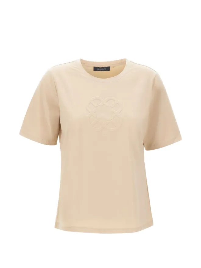 ELENA MIRO` ELENA MIRO モノグラムエンボス Tシャツの商品画像