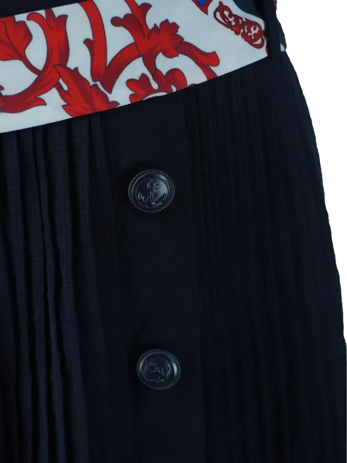 Claudie Pierlot ベルト付きプリーツミディスカート - 画像5