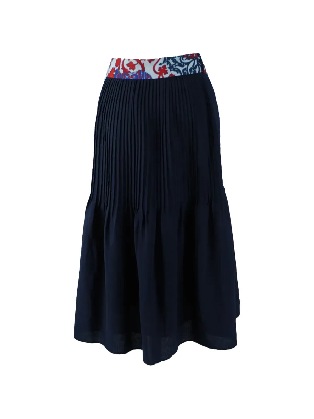 Claudie Pierlot ベルト付きプリーツミディスカート - 画像2
